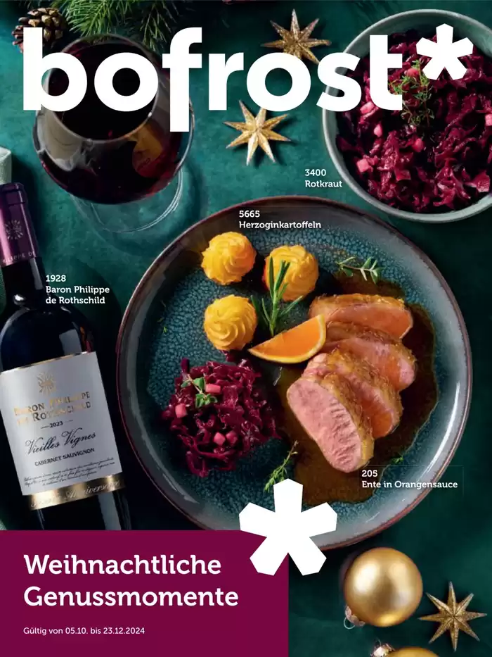 Bofrost Katalog | Der bofrost*Weihnachtsfolder 2024 | 5.10.2024 - 23.12.2024