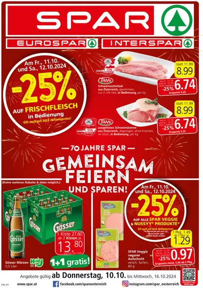 Spar Katalog in St. Johann in Tirol | Spar flugblatt | 9.10.2024 - 23.10.2024