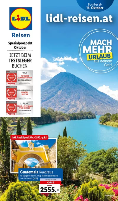 Lidl Katalog in Stockerau | Aktuelle Reiseprospekte Themenprospekt Oktober | 14.10.2024 - 15.11.2024