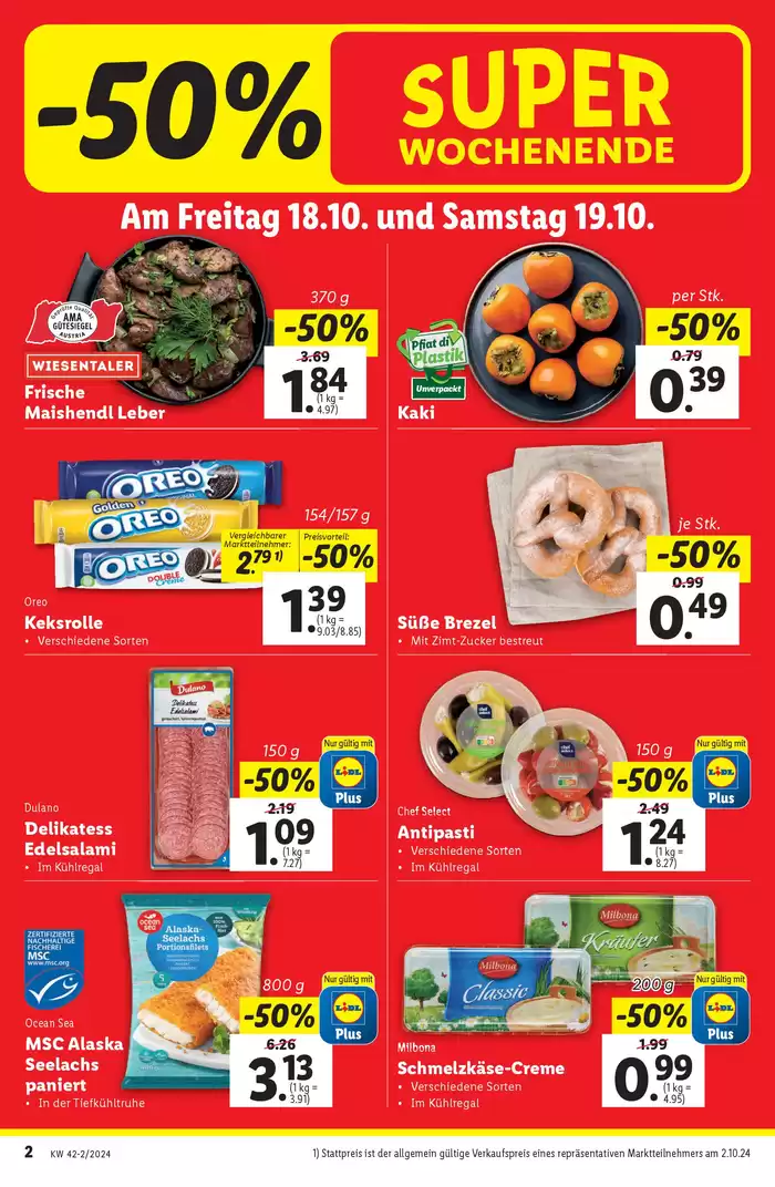 Lidl Katalog | Tolle Rabatte auf ausgewählte Produkte | 17.10.2024 - 23.10.2024