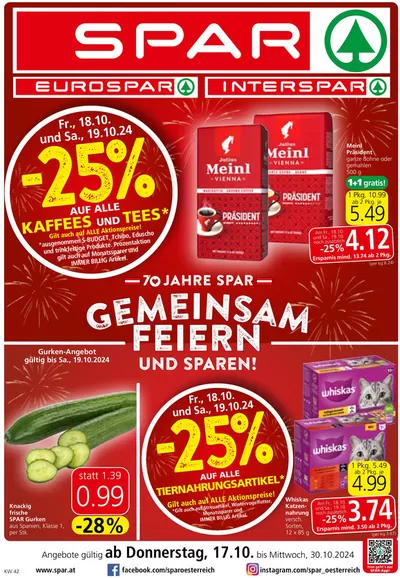 Spar Katalog | Spar flugblatt | 16.10.2024 - 30.10.2024