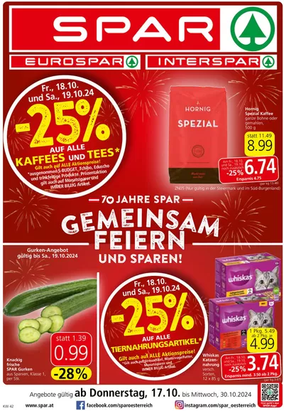 Spar Katalog | Aktuelle Schnäppchen und Angebote | 16.10.2024 - 30.10.2024