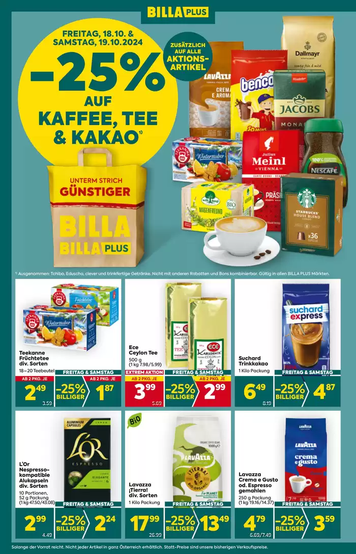 BILLA PLUS Katalog in Salzburg | Top-Deals für alle Kunden | 17.10.2024 - 31.10.2024