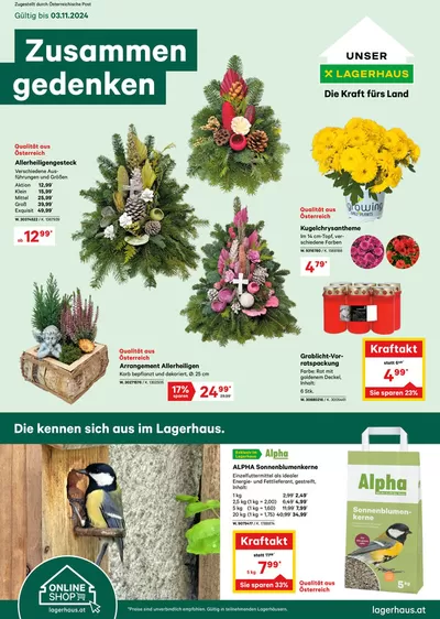 Lagerhaus Graz Land Katalog in Graz | Flugblatt Oktober 2024 | 22.10.2024 - 5.11.2024