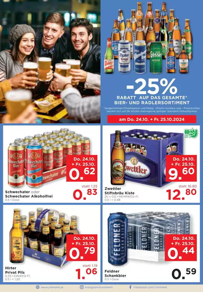 Unimarkt Katalog in Linz | Aktuelle Sonderaktionen | 23.10.2024 - 29.10.2024