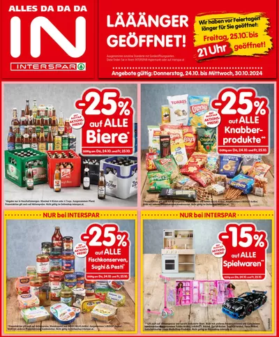 Angebote von Restaurants | Aktuelle Schnäppchen und Angebote in Interspar Restaurant | 22.10.2024 - 5.11.2024