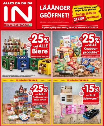 Angebote von Restaurants | Tolle Rabatte auf ausgewählte Produkte in Interspar Restaurant | 22.10.2024 - 5.11.2024