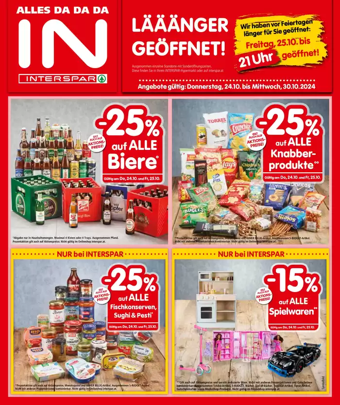 Interspar Katalog in Innsbruck | Angebote für Schnäppchenjäger | 22.10.2024 - 5.11.2024