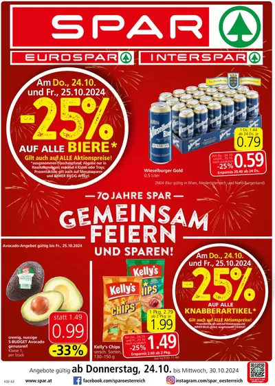 Eurospar Katalog in Neusiedl am See | Attraktive Sonderangebote für alle | 23.10.2024 - 6.11.2024