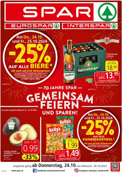 Spar Katalog in Bludenz | Aktuelle Deals und Angebote | 24.10.2024 - 7.11.2024