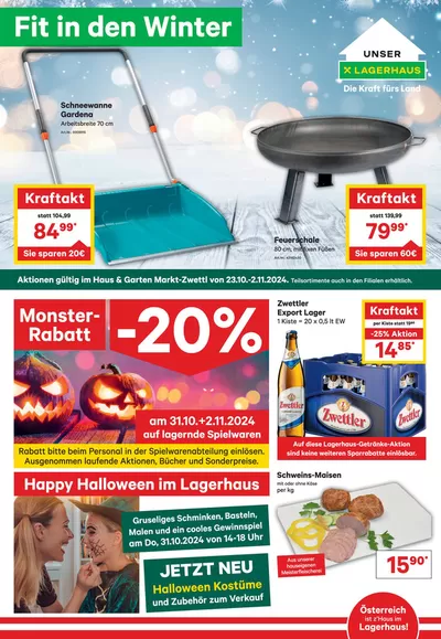 Lagerhaus Katalog in Göllersdorf | Aktuelles Flugblatt Lagerhaus Zwettl | 24.10.2024 - 7.11.2024