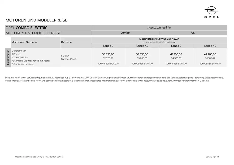 Opel Katalog in Heinfels | Attraktive Sonderangebote für alle | 25.10.2024 - 8.11.2024