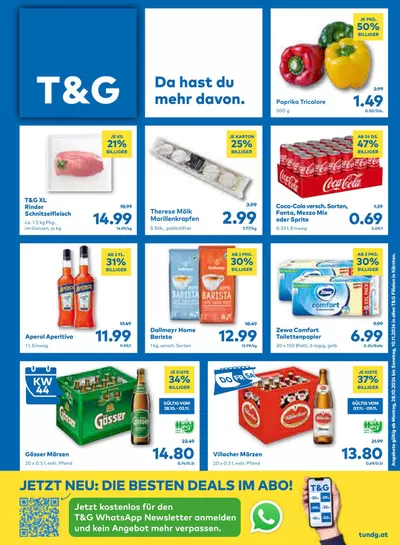 T&G Katalog in Afritz am See | Rabatte und Aktionen | 27.10.2024 - 10.11.2024