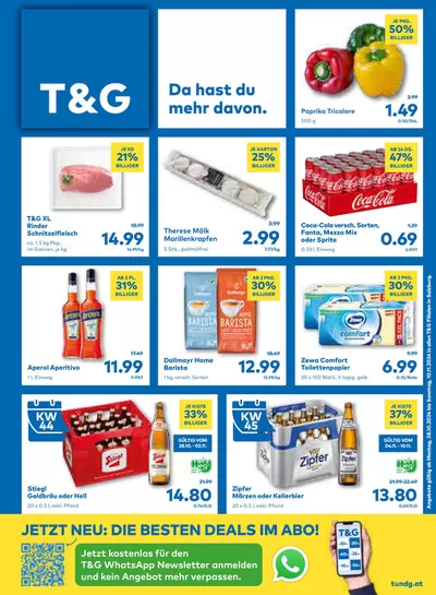 T&G Katalog in Kitzbühel | Top-Angebote für Sparfüchse | 27.10.2024 - 10.11.2024