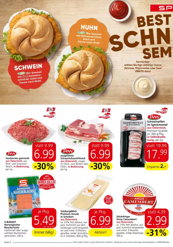 Spar Katalog in Eisenkappel-Vellach | Tolles Angebot für alle Kunden | 30.10.2024 - 13.11.2024