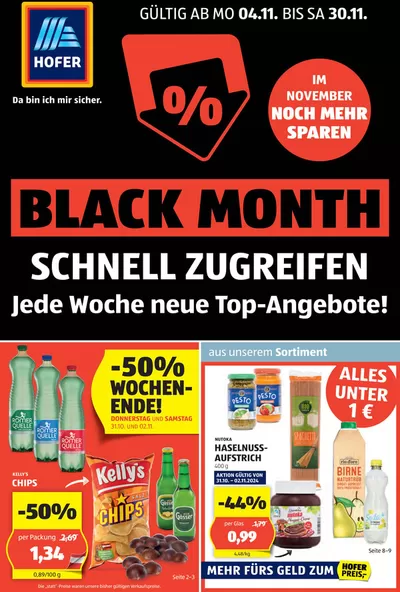 Angebote von Supermärkte in Gerasdorf bei Wien | Blättern Sie online im HOFER Flugblatt in Hofer | 30.10.2024 - 13.11.2024