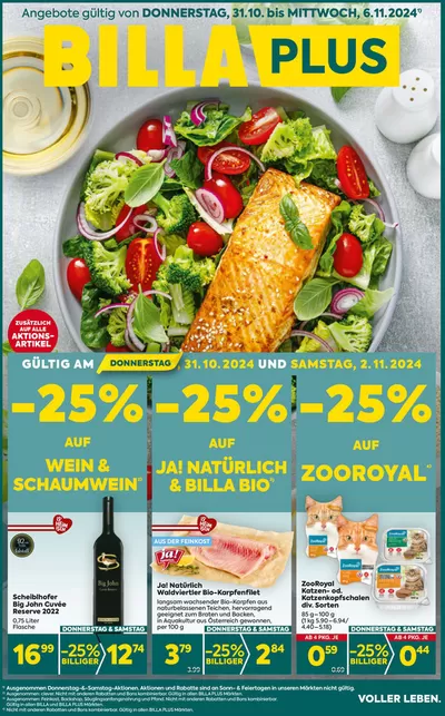 Angebote von Supermärkte in Schwechat | Exklusive Deals für unsere Kunden in BILLA PLUS | 31.10.2024 - 14.11.2024