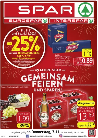 Spar Katalog in Wien | Neue Angebote zum Entdecken | 6.11.2024 - 20.11.2024