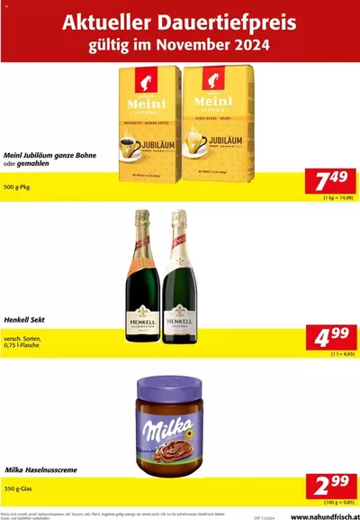 Nah & Frisch Katalog in Weiz | Jetzt sparen mit unseren Deals | 1.11.2024 - 30.11.2024