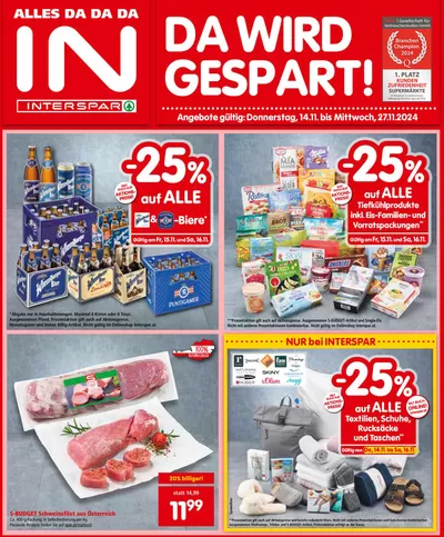 Interspar Katalog in Innsbruck | Tolles Angebot für Schnäppchenjäger | 12.11.2024 - 26.11.2024