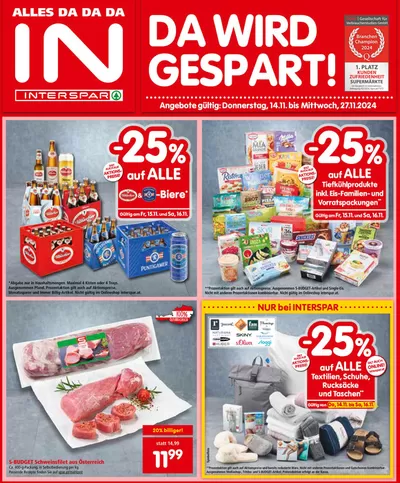 Interspar Restaurant Katalog in Salzburg | Exklusive Deals und Schnäppchen | 12.11.2024 - 26.11.2024