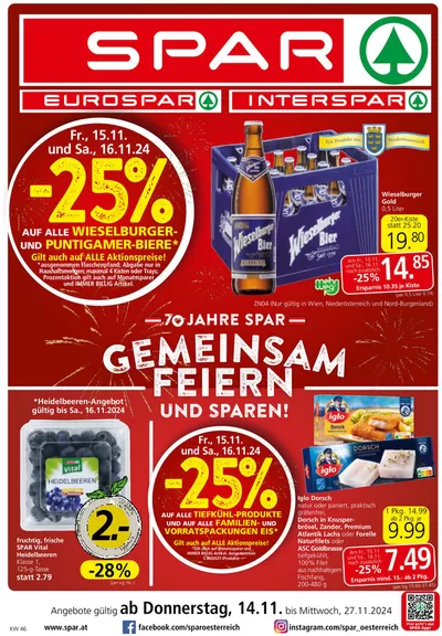 Spar Katalog in Wien | Spar flugblatt | 13.11.2024 - 27.11.2024