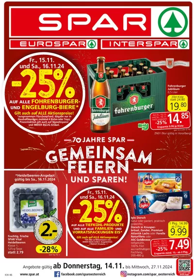 Spar Katalog | Exklusive Schnäppchen | 13.11.2024 - 27.11.2024