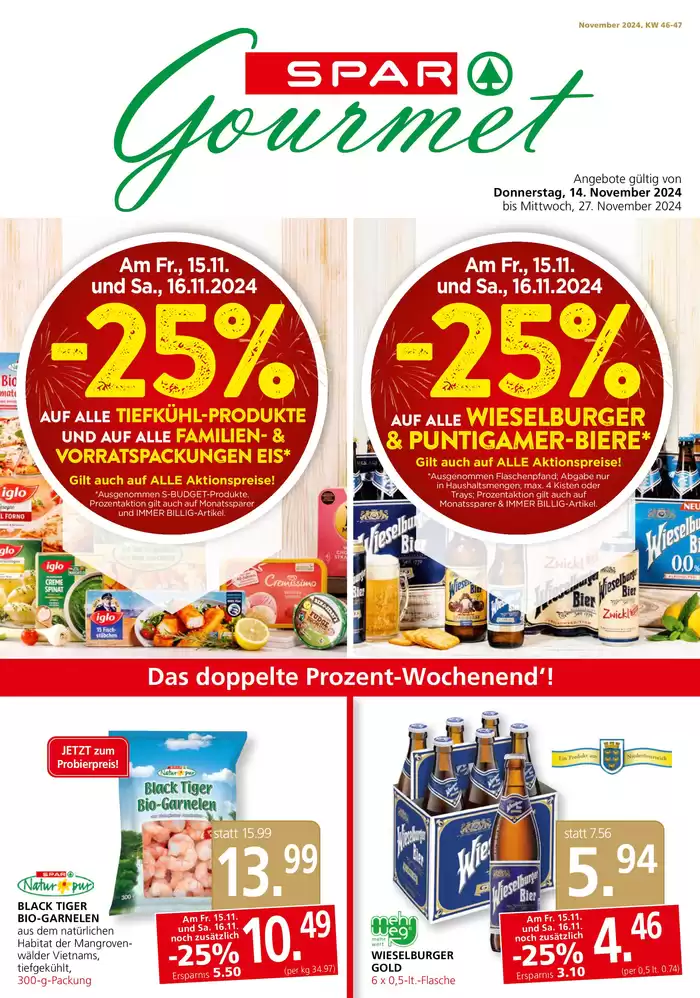 SPAR-Gourmet Katalog in St. Pölten | SPAR-Gourmet flugblatt | 13.11.2024 - 27.11.2024