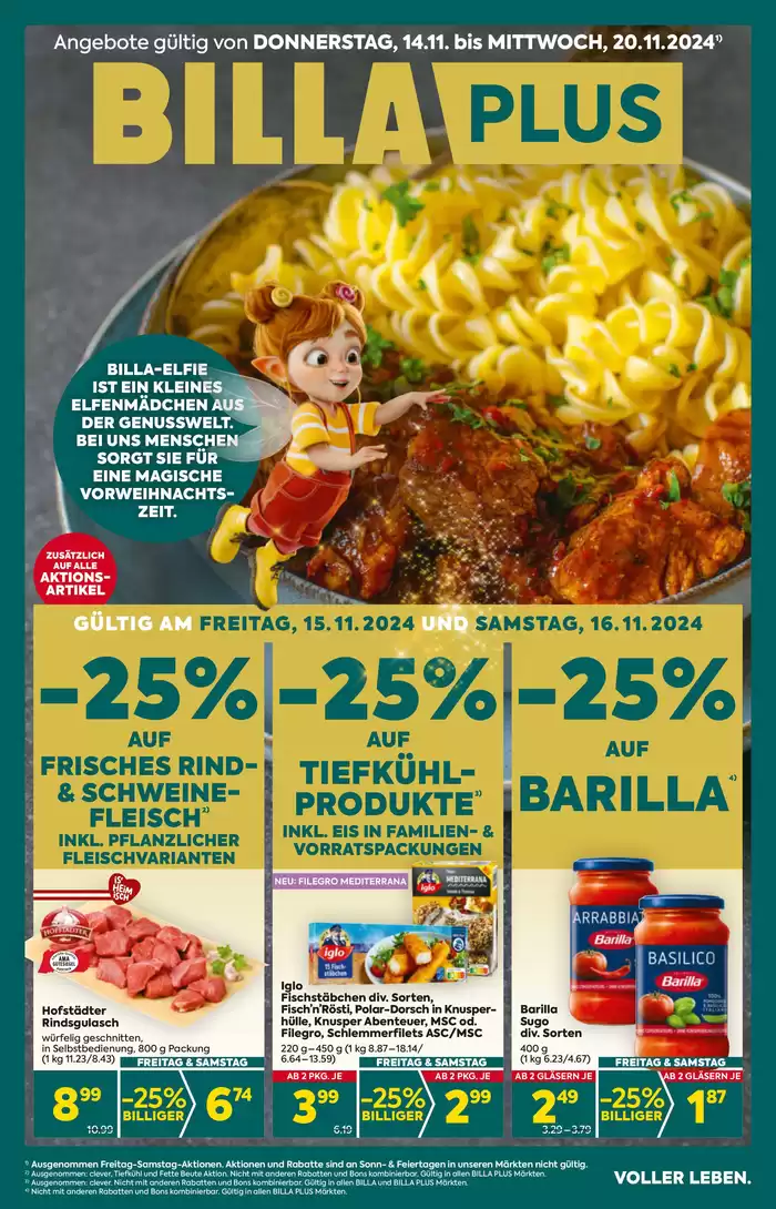 BILLA PLUS Katalog | Tolles Angebot für Schnäppchenjäger | 14.11.2024 - 28.11.2024