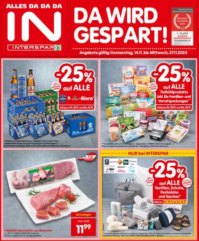 Interspar Katalog | Aktuelle Schnäppchen und Angebote | 14.11.2024 - 28.11.2024