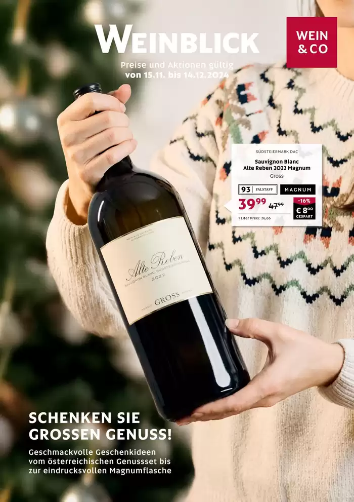 Wein & Co Katalog in Klagenfurt am Wörthersee | Wein & Co flugblatt | 15.11.2024 - 29.11.2024