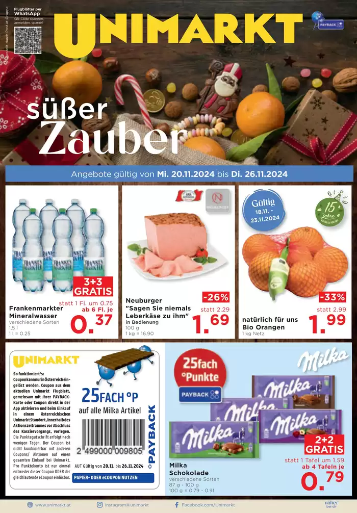 Unimarkt Katalog | Unimarkt flugblatt | 20.11.2024 - 26.11.2024