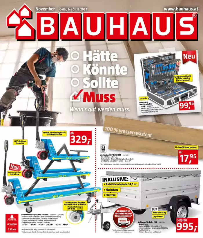 Bauhaus Katalog | Flugblatt kw45 2024 | 20.11.2024 - 1.12.2024