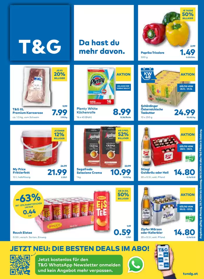 T&G Katalog in Sankt Michael im Lungau | Unsere besten Schnäppchen | 24.11.2024 - 8.12.2024