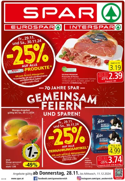 Spar Katalog in Wolfsberg | Top-Angebote für Sparfüchse | 27.11.2024 - 11.12.2024