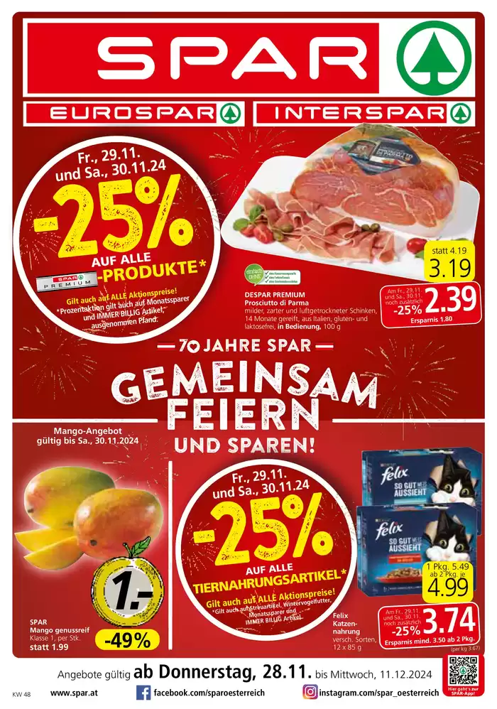 Spar Katalog in Wolfsberg | Rabatte und Aktionen | 27.11.2024 - 11.12.2024