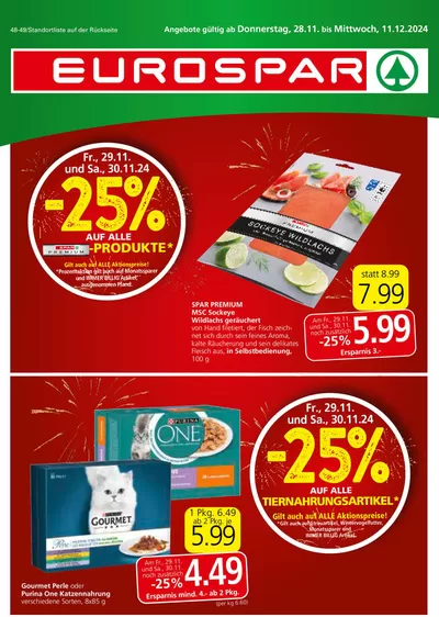 Eurospar Katalog in Klagenfurt am Wörthersee | Aktuelle Deals und Angebote | 27.11.2024 - 11.12.2024