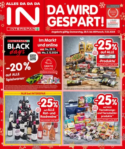 Interspar Restaurant Katalog in Steyr | Top-Angebote für Sparfüchse | 27.11.2024 - 11.12.2024