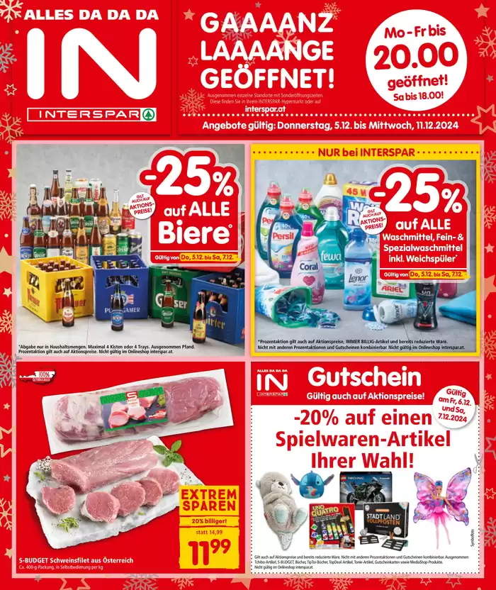 Interspar Restaurant Katalog in Steyr | Angebote für Schnäppchenjäger | 3.12.2024 - 17.12.2024