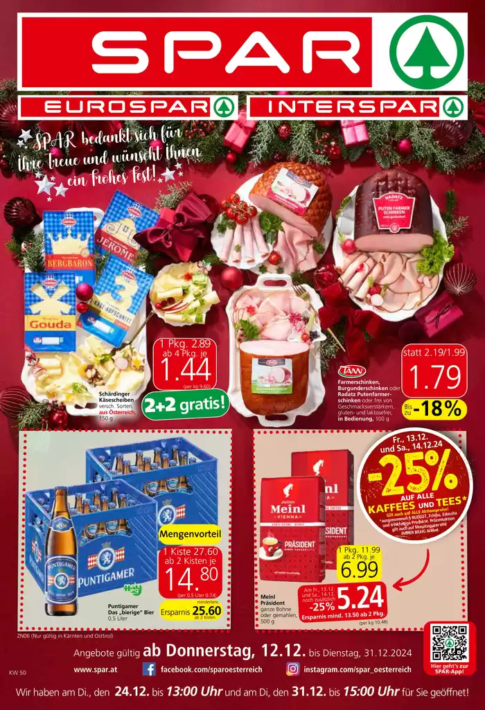 Spar Katalog in Wiesen | Unsere besten Schnäppchen | 11.12.2024 - 25.12.2024