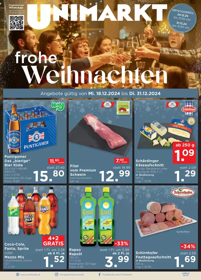 Unimarkt Katalog in Schwertberg | Sonderangebote für Sie | 18.12.2024 - 31.12.2024