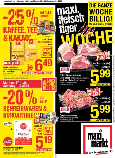 Maximarkt Katalog in Leonding | Große Auswahl an Angeboten | 24.1.2025 - 7.2.2025