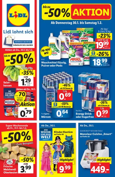 Angebote von Supermärkte in St. Pölten | Aktuelle Flugblätter Ab Donnerstag, 30.1. in Lidl | 30.1.2025 - 5.2.2025