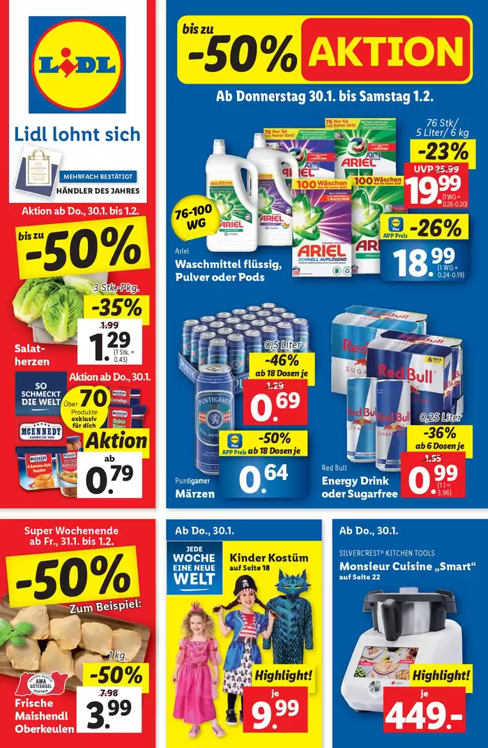 Lidl Katalog in Klagenfurt am Wörthersee | Attraktive Sonderangebote für alle | 30.1.2025 - 5.2.2025