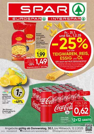 Spar Katalog in Wien | Attraktive Sonderangebote für alle | 29.1.2025 - 12.2.2025