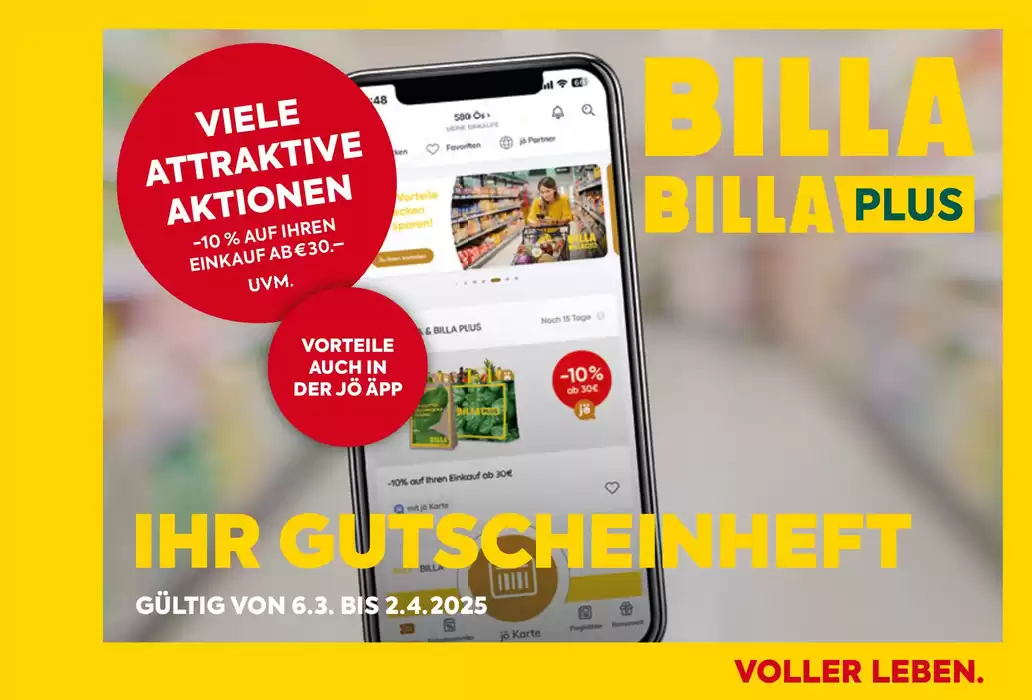 Billa Katalog | BILLA Gutscheinheft 6.3.-2.4.2025 | 6.3.2025 - 2.4.2025