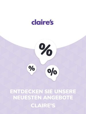 Angebote von Mode & Schuhe in Gaißau | Angebote Claire's in Claire's | 17.10.2023 - 17.10.2024