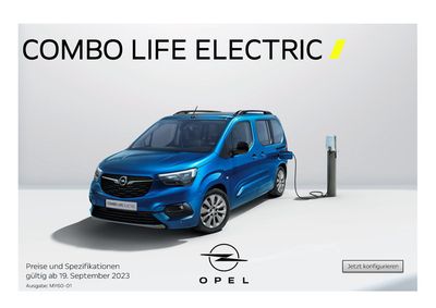 Opel Katalog in Deutschlandsberg | Combo Life Electric | 18.10.2023 - 18.4.2024
