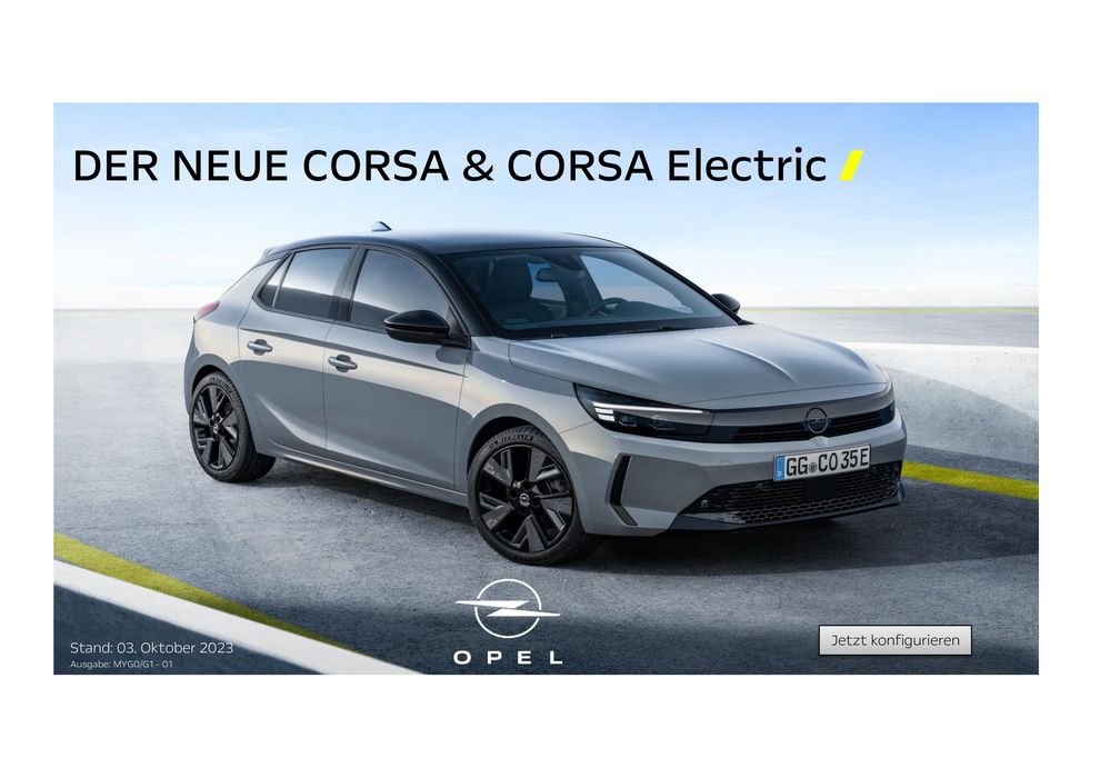 Opel Katalog in Sankt Johann im Pongau | Der Neue Corsa & Corsa Electric | 18.10.2023 - 18.4.2024