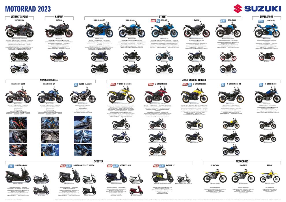 Suzuki Katalog in Wien | Suzuki Motorrad 2023 Poster | 3.11.2023 - 3.11.2024